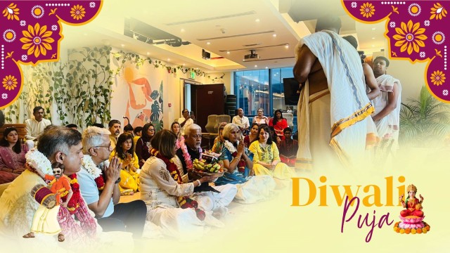 Vishwamitra & Yoga Ashram Celebrate a Joyful Diwali Puja