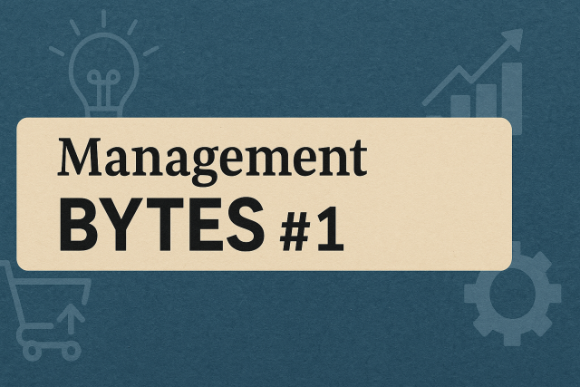 Management BYTES #1